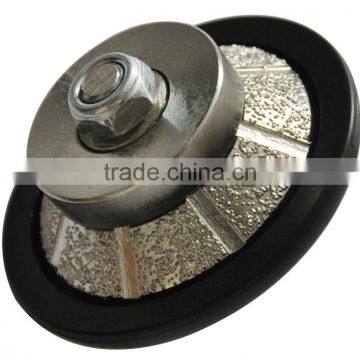 E shape Vacuum Brazed Diamond Profiling Wheel /Bevel shape Diamond router bits