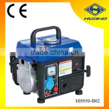 0.65kva portable gasoline generator,2 stroke small gasoline power generator