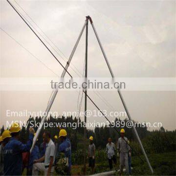 aluminum alloy erecting pole for street lighting pole 8-15M