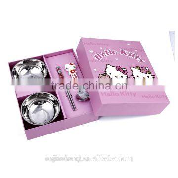 Korean Fashional Hot Sell Top Quality Cartoon Style Stainless Steel Food Grade Material Flatwares Cutlery Set photo-6