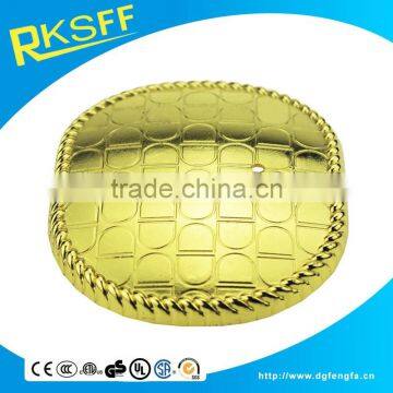 High Quality Gold Metal Big Fashion Belt Buckle Manufacturer photo-5