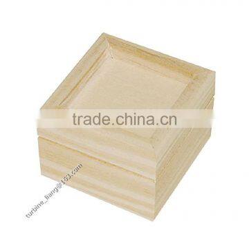 small wooden box with raised edges