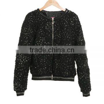 Women's Clothing Garment Apparel OEM/ODM Manufacturer Direct Factory Black Unigue Design Women Winter Jacket photo-2