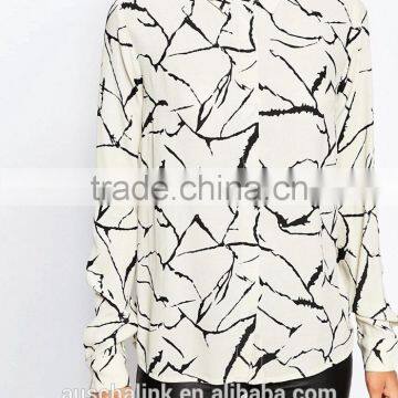 2016 High Quality Decent Long Sleeve Print Shirt Wholesale OEM Service photo-3