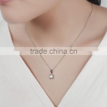 Meaningful Pendant Diamond White Gold Necklace