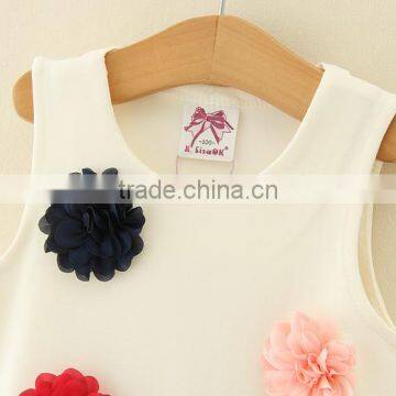 2017 Latest Wholesales Price Pattern White Children Frocks Design Monther and Kids Dress photo-6
