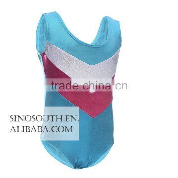 2017 One-piece Shining Double-V Gymnastics Athletic Leotard for Little Girls photo-5