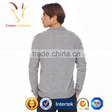 Anti-shrink Polo 100 Cashmere Sweaters for Men photo-3