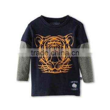 boys layered sleeve tiger t-shirt