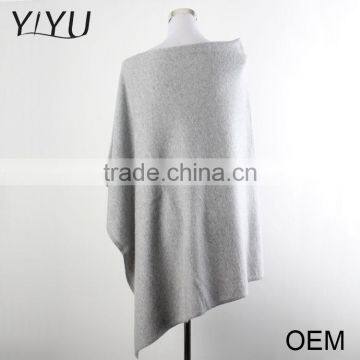 New Design Winter Round Neck Ladies Pullover Sweater Wholesale Knitted Cashmere Poncho photo-3