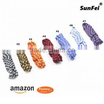 Dual Tone Rope Sneakers Hiking Boost Rope Laces With Plastic Tips - New Stylish Crazy Men's Women's Fitness Sports Shoes Laces