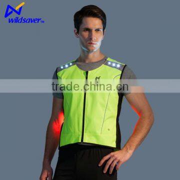 Hi Viz Night Warning Safety Cycling Vests With Leds Flashing EN20471 CE photo-2