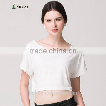 High Quality Women Casual White T-shirt photo-3