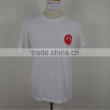Factory Custom Leather Sleeve t Shirt Wholesale Cotton photo-4