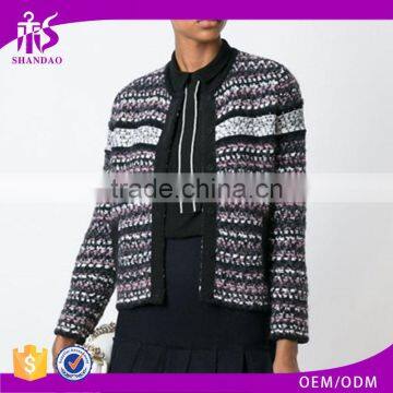 Made in China Cheap Price Short Cut Knitted Colorful Coat Abaya Dubai