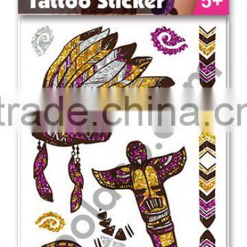 mini Glitter Temporary Tattoo water transfer printing tattoos safe non toxic