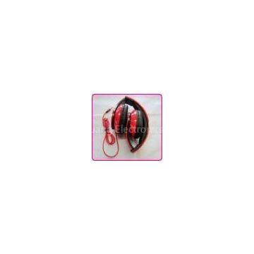Cheap / Promotional Studio Headphones, Red Stereo Foldable DJ Headphone YDT60