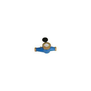 Vertical Digital Multi Jet Water Meter , Brass Cold Water Volume Meter