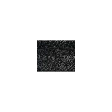 Non Woven Backing Black Faux Upholstery Imitation Leather Fabric Material For Sofa