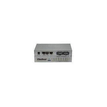 Full Duplex RJ45 2 Port Fiber Optic Switches Internet Auto Detect 10M / 100M
