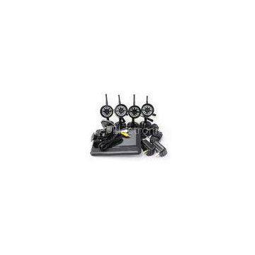 4 CH Quad picture Wireless DVR Surveillance Camera System , Home DVR Security System