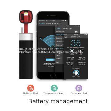 Power Bank Battery 3000mAh Smart APP Portable Mini Charger With MFI Lightning Cable for IPhone 6 6S photo-3