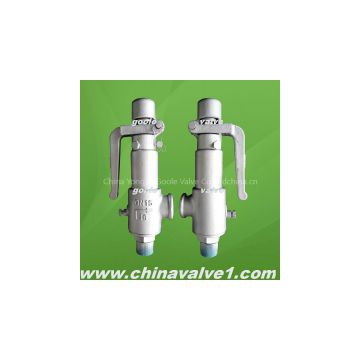 Stainless steel pring loaded low lift safety valve