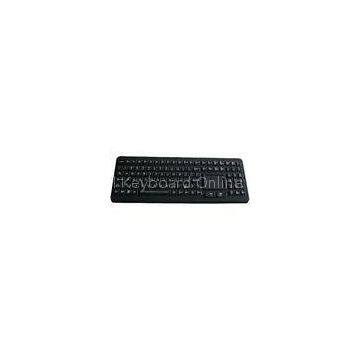 IP68 dynamic waterproof sealed & ruggedized silicone industrial keyboards with tough touchpad