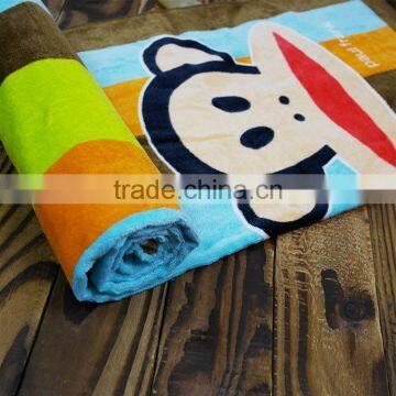 100% cotton adult photo printing velour beach towelling robe wholesale