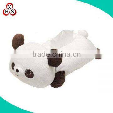 lovely panda plush soft fabric tissue box cover plush
