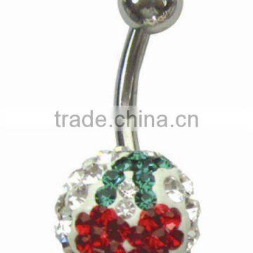 Vogue body piercing jewelry cherry pattern