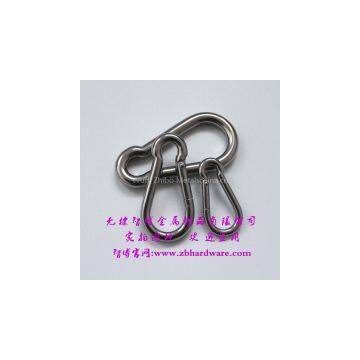 Large Stainless Steel Eye Carabiner Spring Snap Hooks photo-2