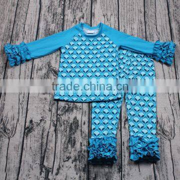 Promotion Cheap Wholesale Baby Clothing Set Organic Cotton Girls Boutique Outfits Long Sleeve Autumn Winter Ruffle Clothes Cute photo-5