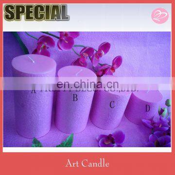 Blue color Decorative pillar candle