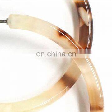 High Quality New Design Acetic Acid Jewelry Women's Acrylic Acetate Hoop Earrings photo-6