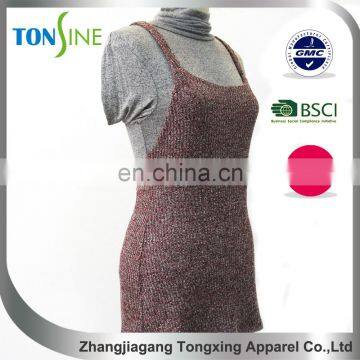 Woman's Winter Vest Dress With Side of the Lotus Leaf photo-3