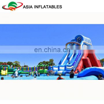 Inflatable Water Park , Inflatable Floating Games , Aqua Slide For Water