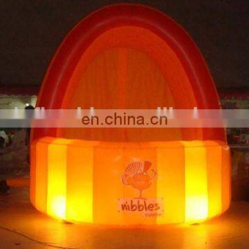 New Style Popular Led Light Used Inflatable Spray Booth for Sale photo-4
