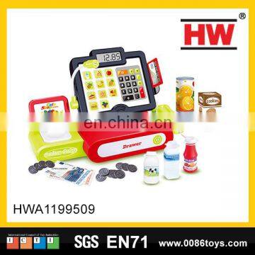 Hot selling preschool pretend toys the plastic cash register