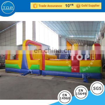 2017 China newest inflatable obstacle slide games with cover inflatable slide