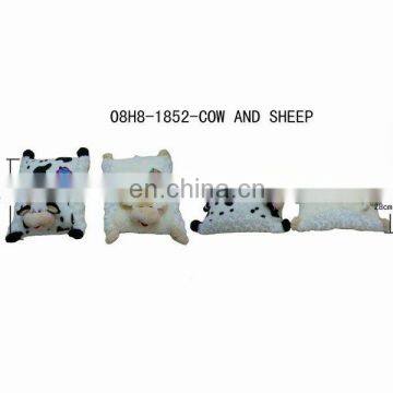 Cute Plush Stuffed Animal Cushion Pillow Cow and Sheep for Kids