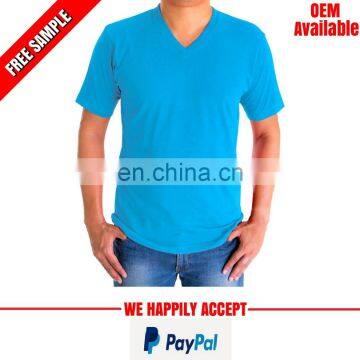 Cheap v neck plain tshirt for men in bulk