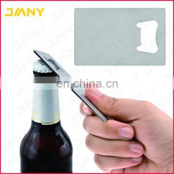 Personalised Logo Stainless Steel Bottle Opener Compact Credit Card Size