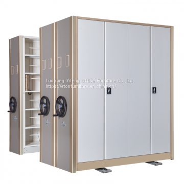 Library Trackless Metal Mobile Office Filing Compactor Cabinet Shelves photo-2