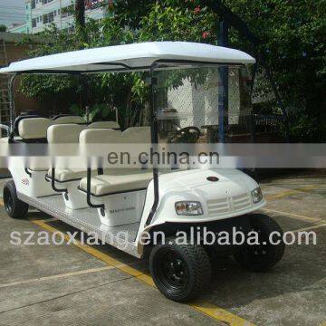 2012 seater Green electric vehicle 6 person golf buggy