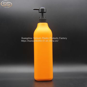 Shower gel bottle and 1000ml frosted pet bottle