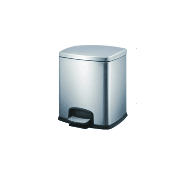 Square Stainless steel footswich wastebin