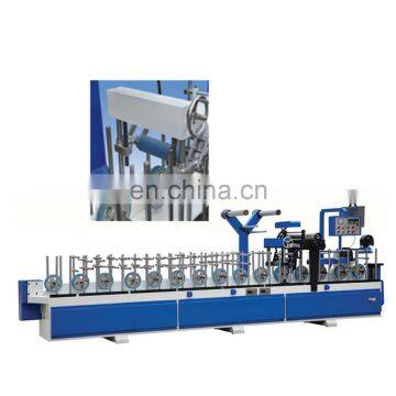 Woodworking PVC cold glue profile wrapping machine_Amachine factory