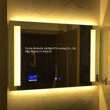 Custom HD smart hotel led bathroom mirror