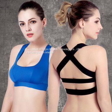 Runaway Loli no Steel Ring Cross Beauty Back Sports Bra Quick Dry Shockproof Fitness Yoga Running Sports Underwear photo-4